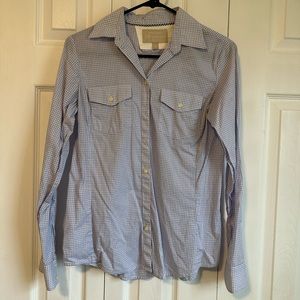 Banana Republic Soft Wash Shirt blue gingham